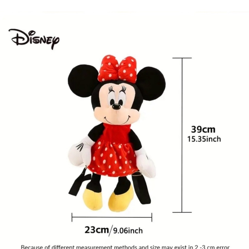 Disney Minnie Mouse Red Polka Dot Backpack - Picture 4 of 4
